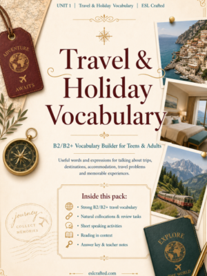 b2/b2+ travel & holiday vocabulary workbook