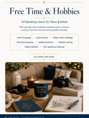a2 speaking lesson: free time & hobbies